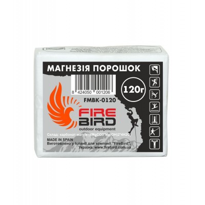 Магнезия порошок в брикете Fire Bird Magnesium Pastilla 120 g - фото 28820