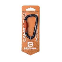 Карабін алюмінієвий сервісний Base Camp Delta 8 Screw Set black 