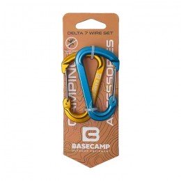 Набор алюминиевых карабинов Base Camp Delta 7 Wire Set blue/orange Набор алюминиевых карабинов Base Camp Delta 7 Wire Set blue/orange