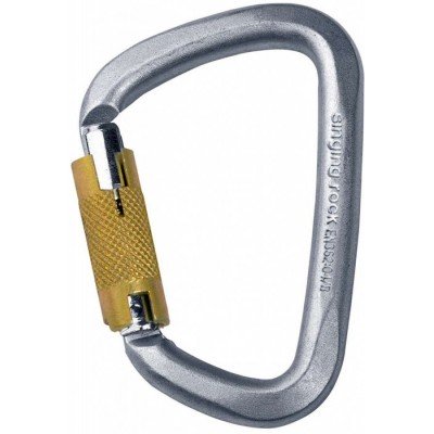 Карабин Singing rock D Steel Triple Lock - фото 12102