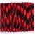 Паракорд черный в красную полоску Паракорд черный в красную полоску