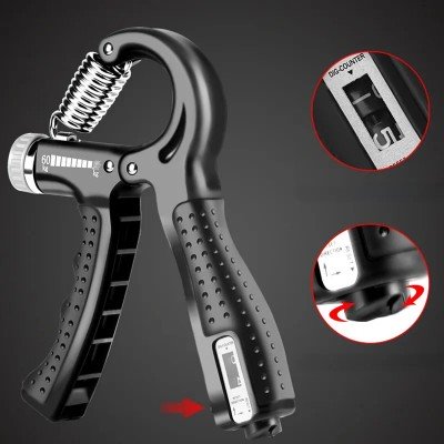 Еспандер Hand Gripper кистьовий з регульованим навантаженням 5-60 кг і лічильником натискань - фото 26124