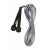 Скакалка LiveUp PVC Speed Jump Rope black/gray