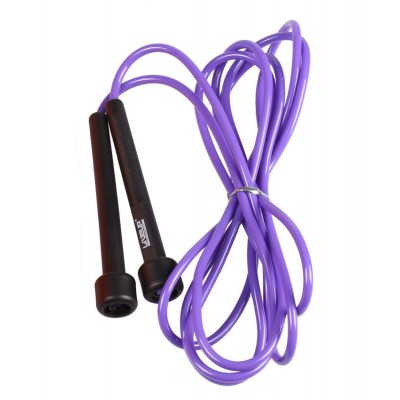 Скакалка LiveUp PVC Speed Jump Rope black/purple - фото 29644