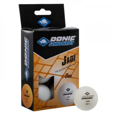 Мячи для настольного тенниса Donic Jade ball 40+ (6шт.) white 618371 - фото 28996