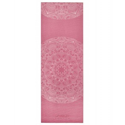 Коврик для йоги LiveUp PVC Yoga Mat With Print red - фото 29651