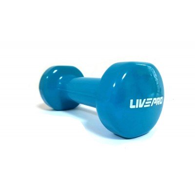Гантель LiveUp Studio Dumbbell 1*2кг blue - фото 21942