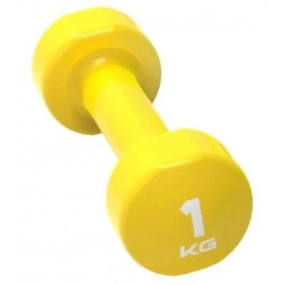Гантель LiveUp Studio Dumbbell 1*1кг yellow - фото 21941