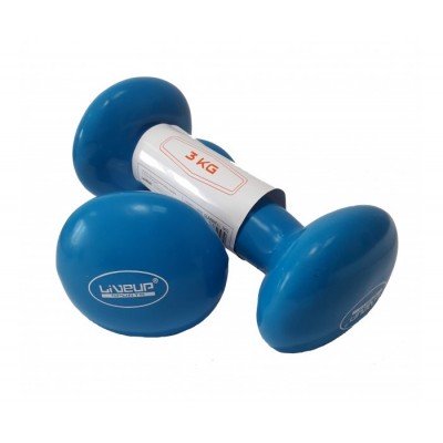 Гантели LiveUp Vinyl Dumbell 2*3 кг LS2001-3 - фото 22302