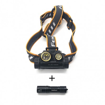 Ліхтар налобний Fenix HM65R + ліхтар ручний Fenix E01 V2.0 - фото 23508