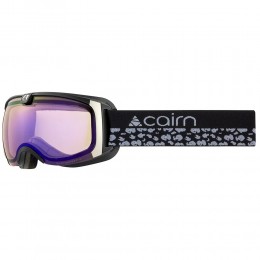 Маска горнолыжная Cairn Pearl Evolight mat black-purple leopard