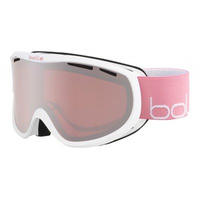 Маска гірськолижна Bolle Sierra Cat. S2 shiny white/pink vermillon gun - фото 27081 Маска гірськолижна Bolle Sierra Cat. S2 shiny white/pink vermillon gun - фото 27081