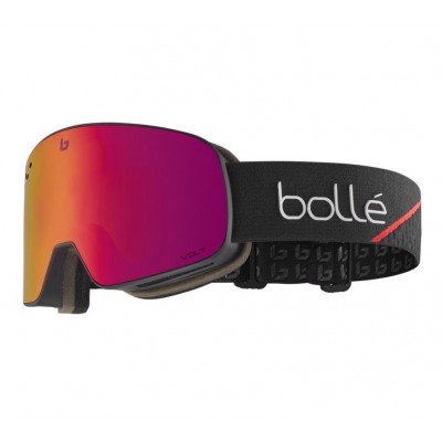 Маска горнолыжная Bolle Nevada Cat 2 race black matte - фото 24220