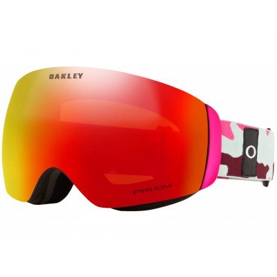 Маска горнолыжная Oakley Flight Deck XM jasmine grenache camo/prizm snow hi pink - фото 22297