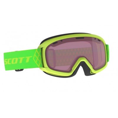 Маска горнолыжная детская Scott Witty Jr Cat.2 high viz green enhancer - фото 27089
