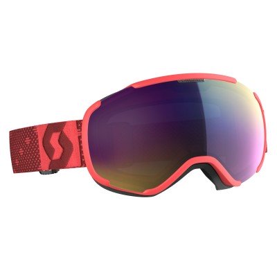 Маска гірськолижна Scott Faze ІІ pink enhancer teal chrome - фото 27259