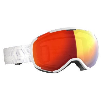 Маска гірськолижна Scott Faze ІІ white enhancer red chrome - фото 27262