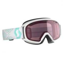 Маска горнолыжная детская Scott JR Witty Cat. S1 white/mint green illuminator