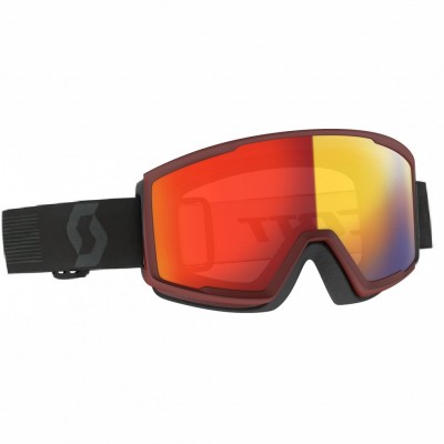 Маска гірськолижна Scott Factor Pro LS team red/white/light sensitive red chrome S2-3 - фото 31343