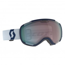 Маска гірськолижна Scott Faze ІІ dark blue/light grey/enhancer aqua chrome S2