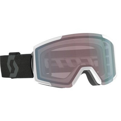 Маска горнолыжная Scott Shield+ extra lens team white/black/enhancer aqua chrome S2/S1 - фото 31269