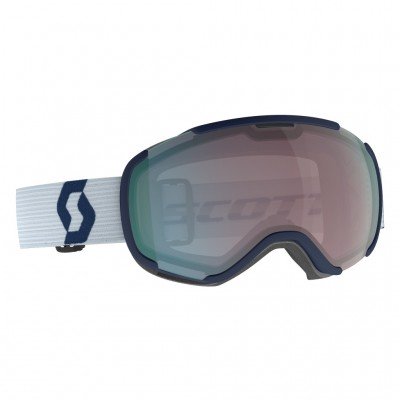 Маска горнолыжная Scott Faze ІІ dark blue/light grey/enhancer aqua chrome S2 - фото 31323