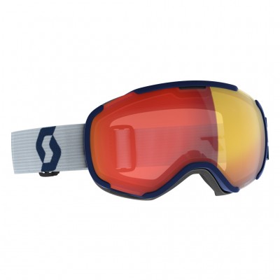 Маска горнолыжная Scott Faze II LS dark blue/light grey/AMP LS red chrome S2-3 - фото 31329