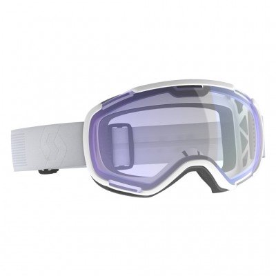 Маска гірськолижна Scott Faze II mineral white/illuminator blue chrome S1 - фото 31322