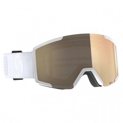 Маска горнолыжная Scott Shield LS mineral white/AMP LS bronze chrome S1-3 - фото 31315
