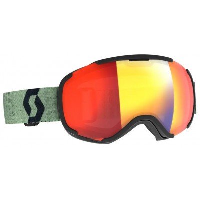 Маска гірськолижна Scott Faze ІІ soft green/black / enhancer red chrome S2 - фото 29803 Маска гірськолижна Scott Faze ІІ soft green/black / enhancer red chrome S2 - фото 29803