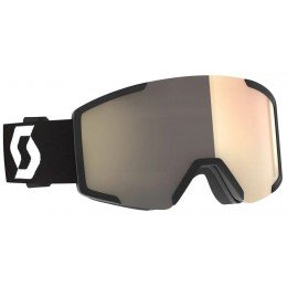 Маска горнолыжная Scott Shield LS mineral black/white / AMP LS bronze chrome S1-3 Маска горнолыжная Scott Shield LS mineral black/white / AMP LS bronze chrome S1-3