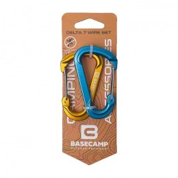 Набор алюминиевых карабинов Base Camp Delta 7 Wire Set blue/orange Набор алюминиевых карабинов Base Camp Delta 7 Wire Set blue/orange