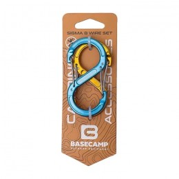 Набор алюминиевых сервисных карабинов Base Camp Sigma 8 Wire Set 2 Blue/Orange Набор алюминиевых сервисных карабинов Base Camp Sigma 8 Wire Set 2 Blue/Orange