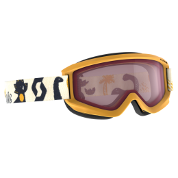 Маска горнолыжная детская Scott JR Agent yellow white enhancer S2