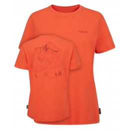 Жіноча футболка Rab Tuku Ridge Tee red grapefruit