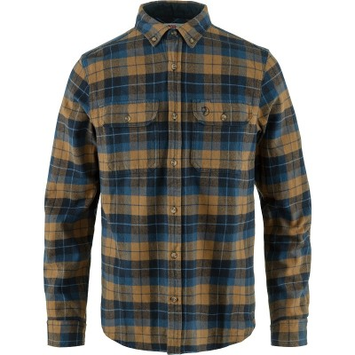 Рубашка мужская Fjallraven Singi Heavy Flannel Shirt dark navy/buckwheat brown - фото 29825