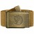 Ремень Fjallraven Canvas Brass Belt 4 см buckwheat brown