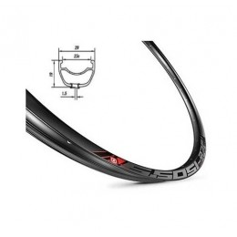 Обід Mach1 5,50 SL DISC 29" 32 отв, TLR, пістон, чорний, FV 600г
