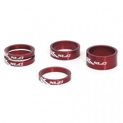 Проставочные кольца, XLC AS-A02, 1 1/8", красные - фото 12998