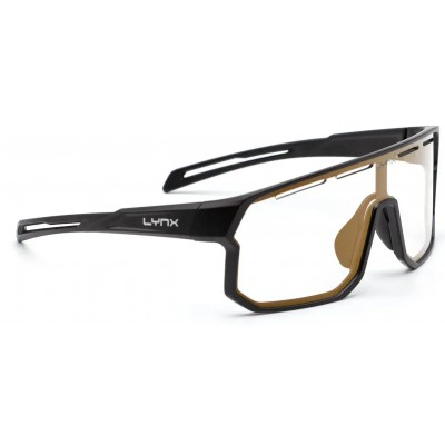 Окуляри Lynx Bismarck PH B matt black/smoke photochromic with gold revo - фото 31893