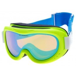 Горнолыжная маска Blizzard Mdazo neongreen-mattbluemirror