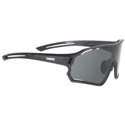 Окуляри велосипедні Onride Ecstasy матово-чорні з лінзами димчасті - фото 30490
