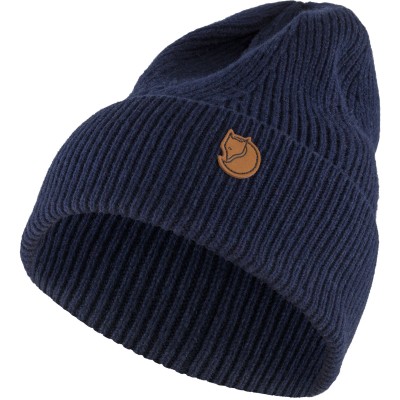 Шапка Fjallraven Directional Rib Beanie Dark Navy - фото 29919