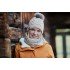 Шапка Buff Knitted & Fleece Band Hat Caryn cru