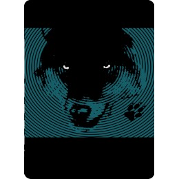 Мультифункциональная повязка 4Fun AW Polartec Reversible wolf trace black