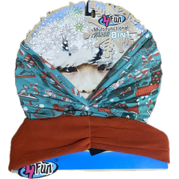 Мультифункциональная повязка 4Fun Polartec Kids christmas ride Мультифункциональная повязка 4Fun Polartec Kids christmas ride