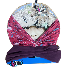 Мультифункциональная повязка 4Fun Polartec Kids paradise pink Мультифункциональная повязка 4Fun Polartec Kids paradise pink