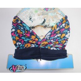 Мультифункциональная повязка 4Fun Polartec Kid marks blue