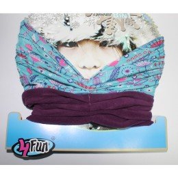 Мультифункциональная повязка 4Fun Polartec Kid paradise blue