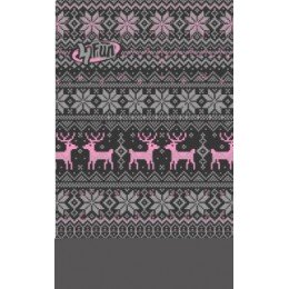Мультифункциональная повязка 4Fun AW Polartec deer pink